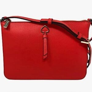 NWOT KATE SPADE NEW YORK ADLE MEDIUM TOP ZIP VIBRANT RED CROSSBODY BAG